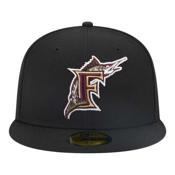 New Era Florida Marlins Botanical Fitted Hat 59FIFTY Cap - Picture 10 of 11